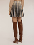Pleated lurex knit skirt image number 1