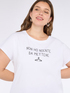 T-shirt en jersey avec inscription amusante image number 3
