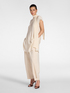 Barrel pants with bottom straps image number 0