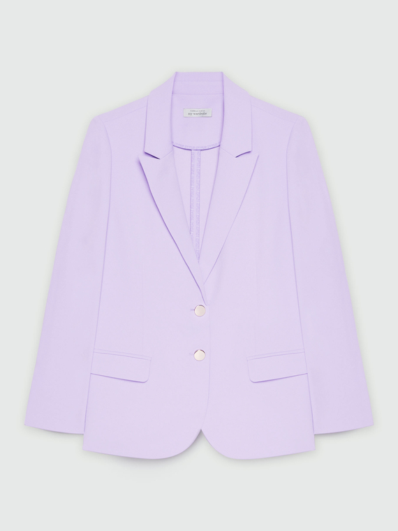 Blazer aus Scuba-Krepp