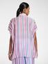 Camicia oversize misto lyocell a righe image number 1