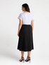 Schwarz-weißes Kleid aus zwei Materialien image number 1