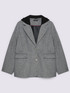 Mixed wool jacket with detachable hood image number 4