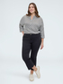 Gepunktete Bluse aus Viskose-Satin image number 2