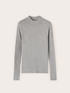 Fitted ribbed turtleneck sweater image number 4