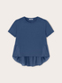T-shirt with gauze ruffle image number 4