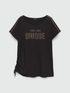 T-Shirt mit gesticktem Schriftzug image number 4