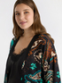 Printed satin shrug image number 4