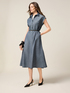 Bluse aus Leinen-Mischgewebe in Denim-Optik image number 0