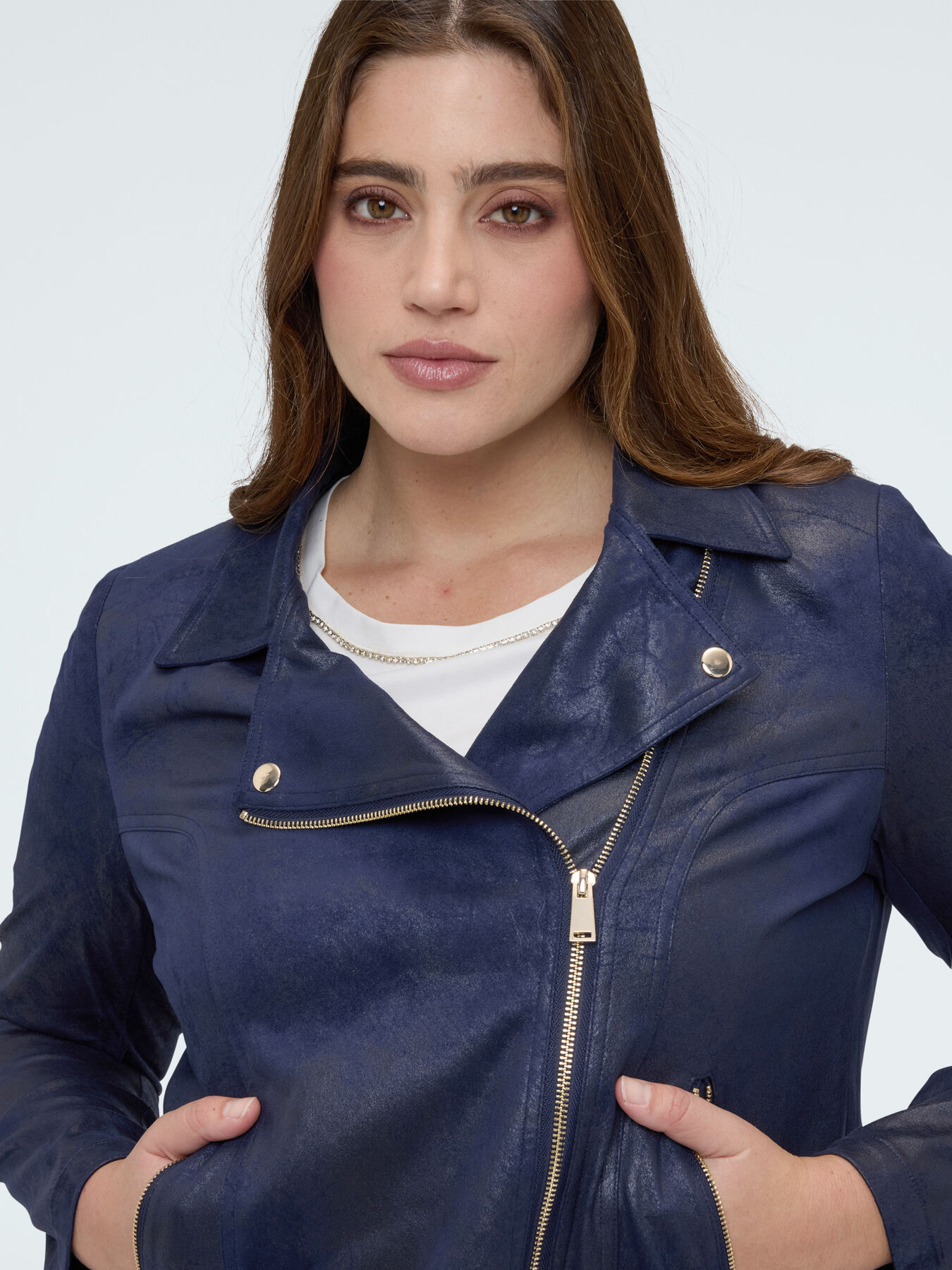 Giacca biker con zip asimmetrica image number 2