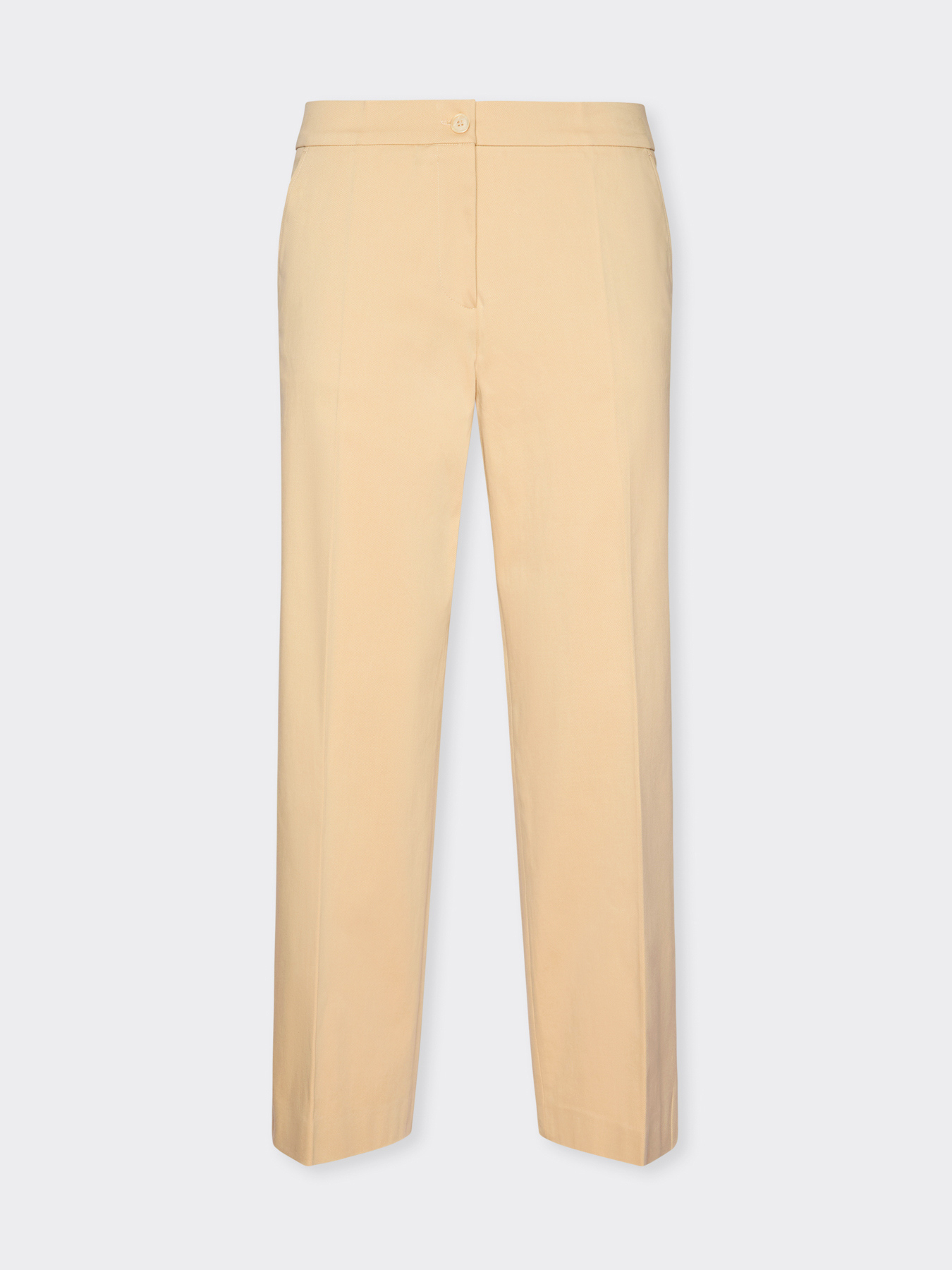 Pantaloni cropped in gabardina image number 4