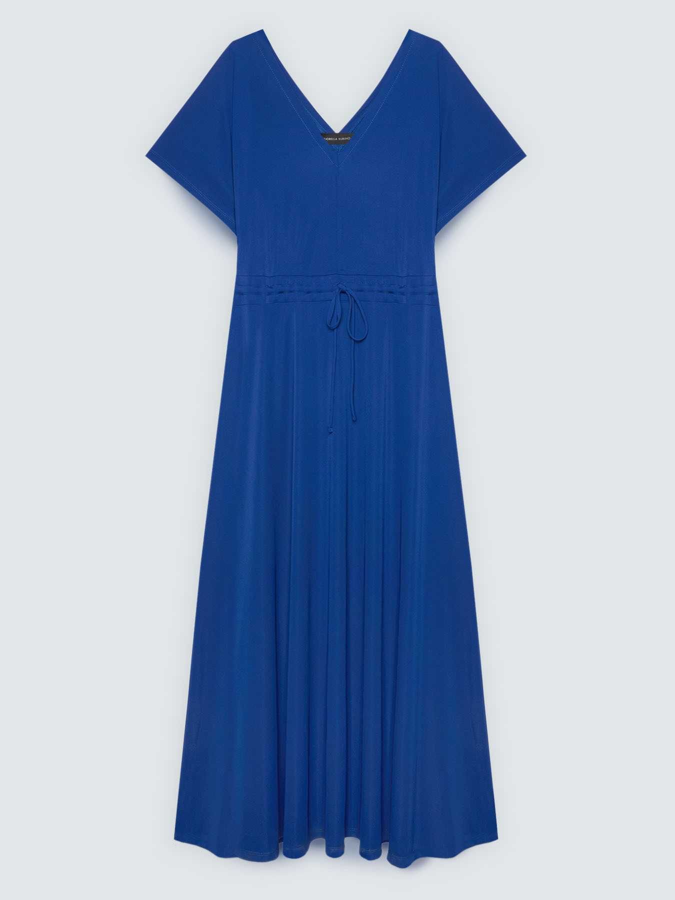Pretty jersey dress with drawstring waist image number 1
