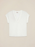 Chemisier col en V en viscose image number 4