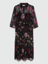 Langes Hemdblusenkleid mit Blumenmuster image number 5