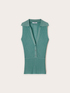 Top mit Kragen aus Lurex-Jersey image number 4