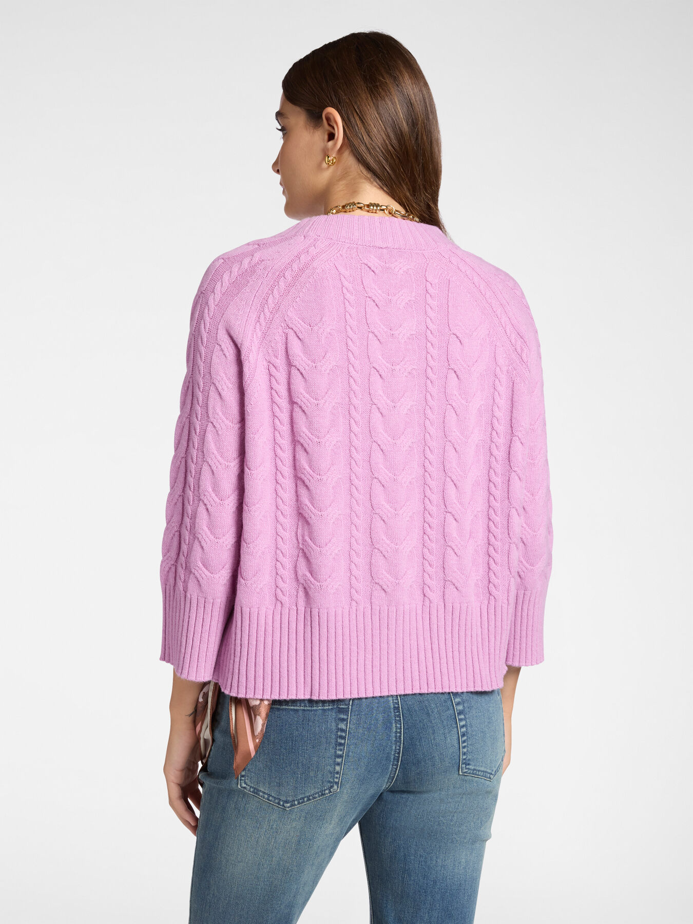 Maglia a trecce in pura lana image number 1