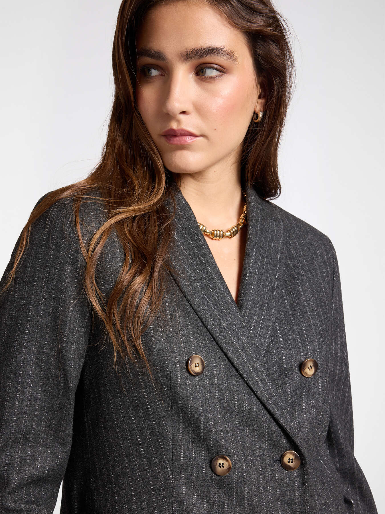 Blazer en flanelle à rayures image number 3