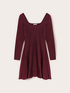 Flare dress in mixed lurex knit image number 4