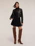 Cropped jacket in coated fabric image number 0
