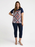 T-shirt with printed insert image number 2