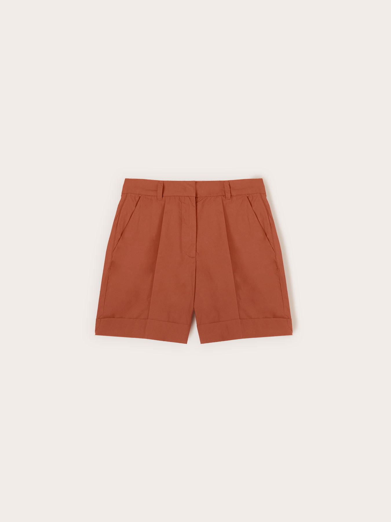 Short taille haute en coton image number 4