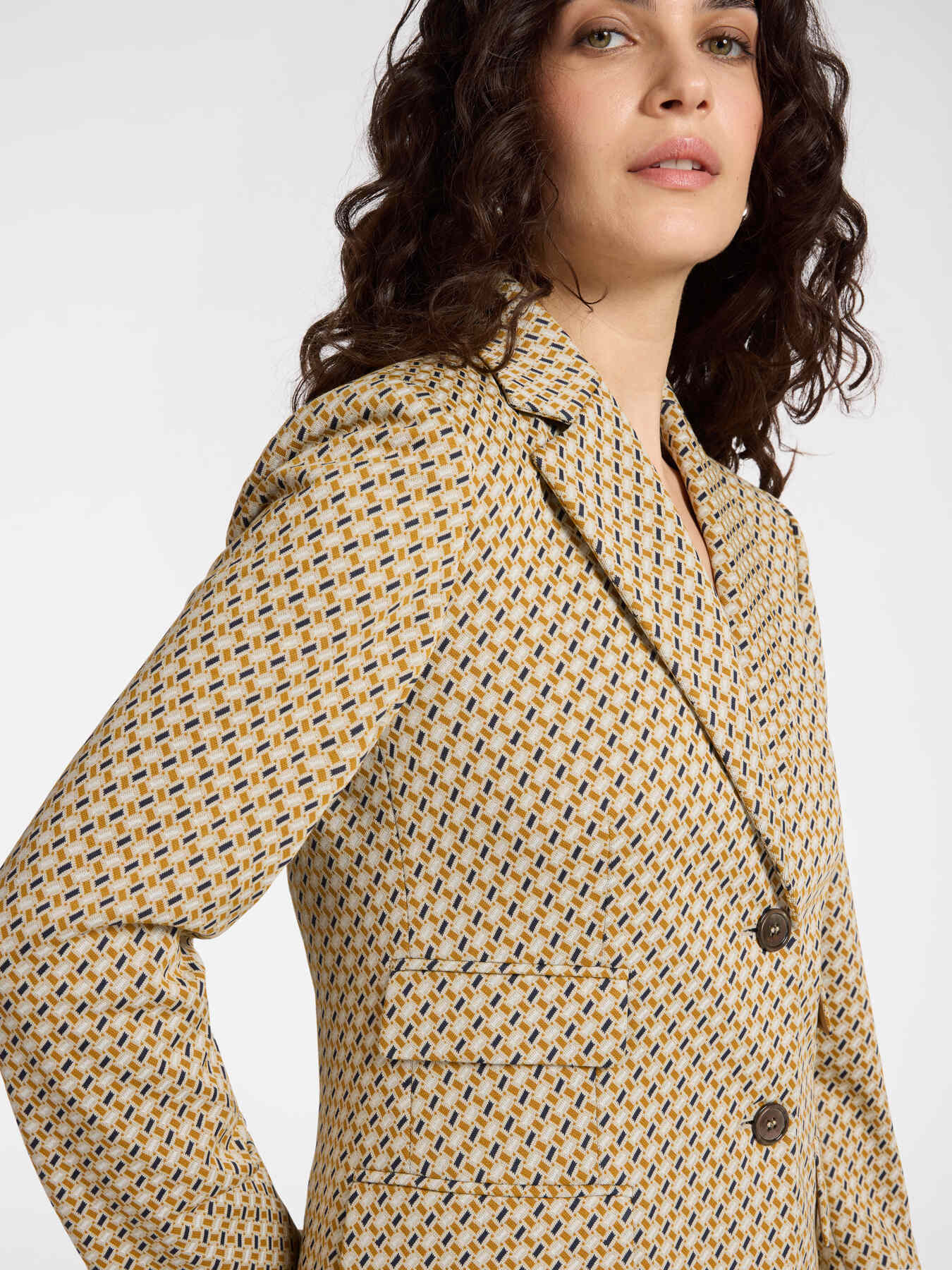 Blazer jacquard stretch image number 3