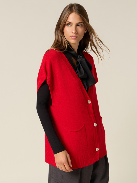 Cardigan kimono in maglia