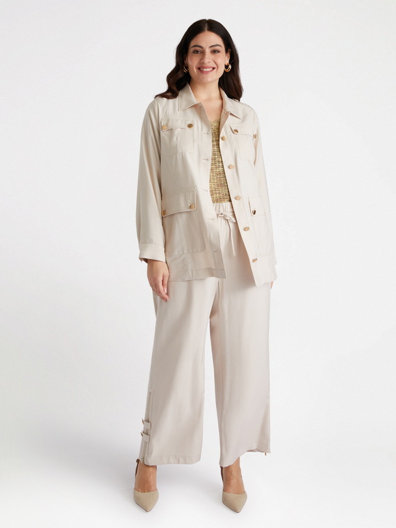 Leichte Jacke/Hemdbluse mit Maxi-Taschen