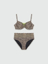 Bikini mit Makula-Print und fluoreszierenden Details image number 5