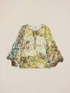 Patterned satin blouse image number 3