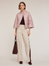 3D rib knit sweater with short sleeves image number 3