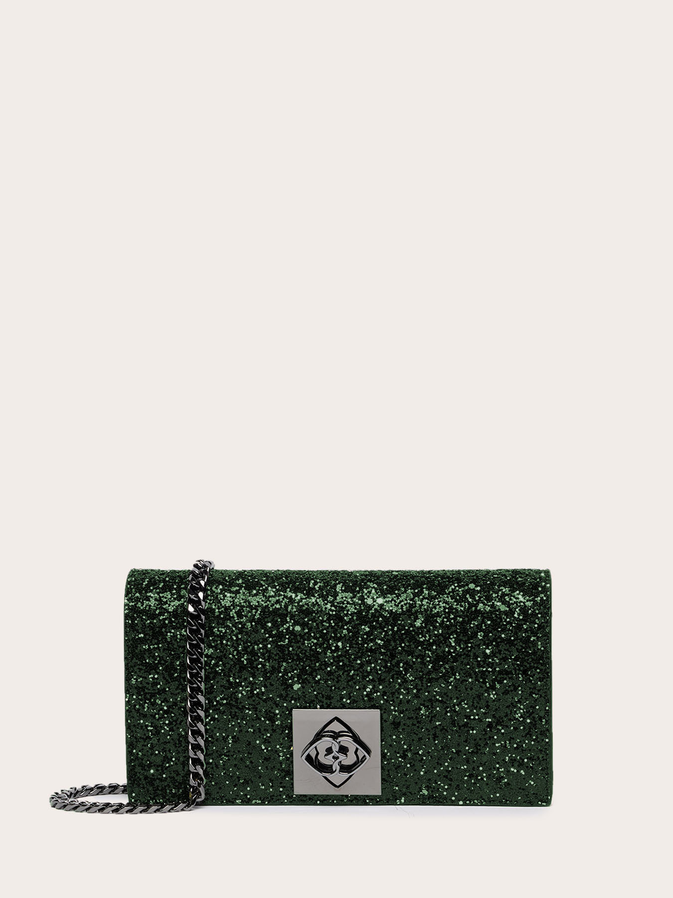 Glitter-coated fabric Wallet Bag image number 1