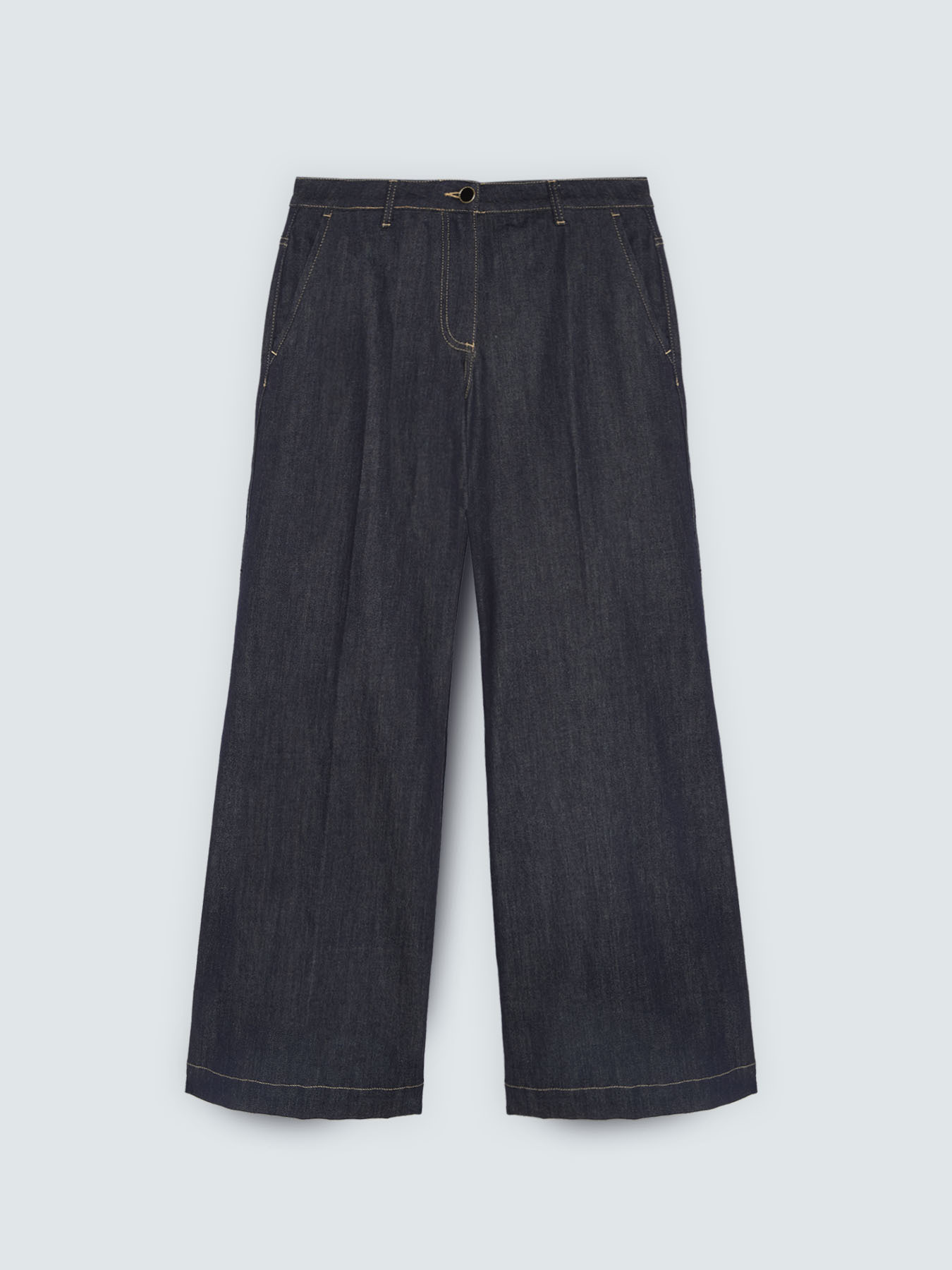 Jeans Wide Leg mit abnehmbarem G&uuml;rtel image number 5