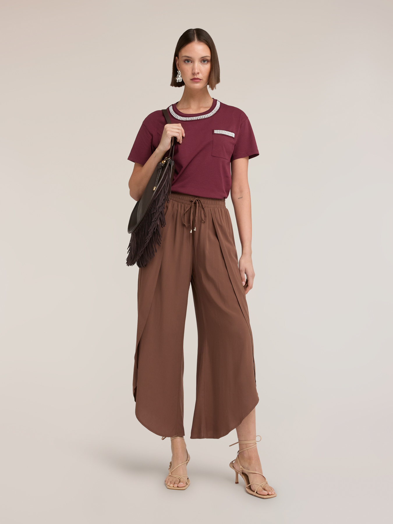 Pantaloni pareo din viscoză image number 2