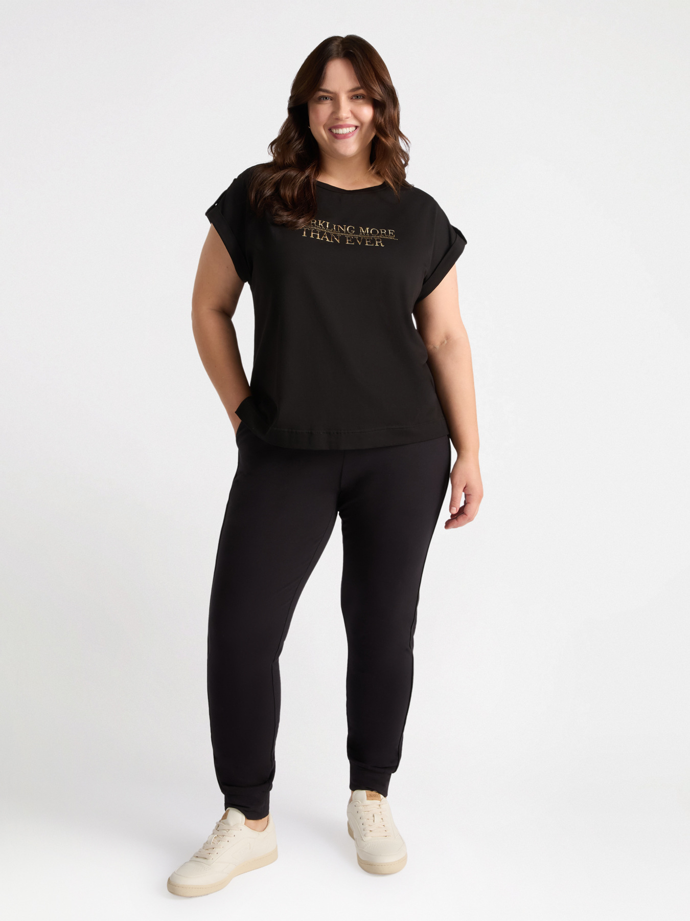 T-shirt con scritta motivazionale image number 0