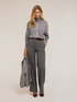 Turtleneck sweater with sheer insert image number 0