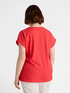 Crepon blouse with flower image number 1