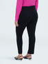 Jeggings aus schwarzem Denim mit dekorativen Kn&ouml;pfen image number 1