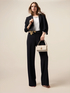 Fluid pants with jeweled belt image number 0