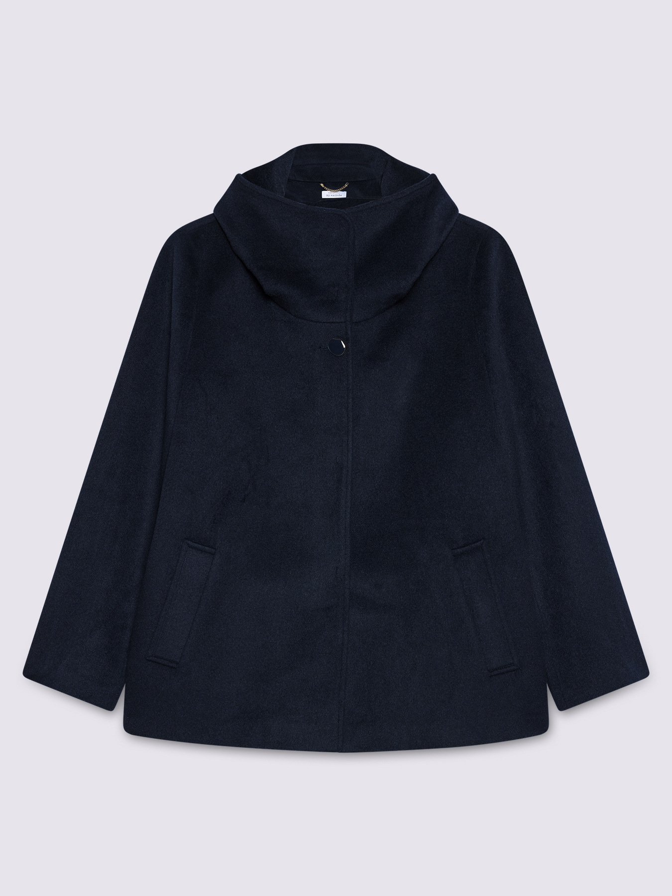 Wool blend jacket with hood image number 4