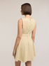 Flare dress in boucl&eacute; fabric with belt image number 1
