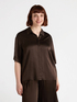 Stretch satin shirt image number 2