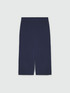 Pantaloni cropped ampi in jersey image number 4