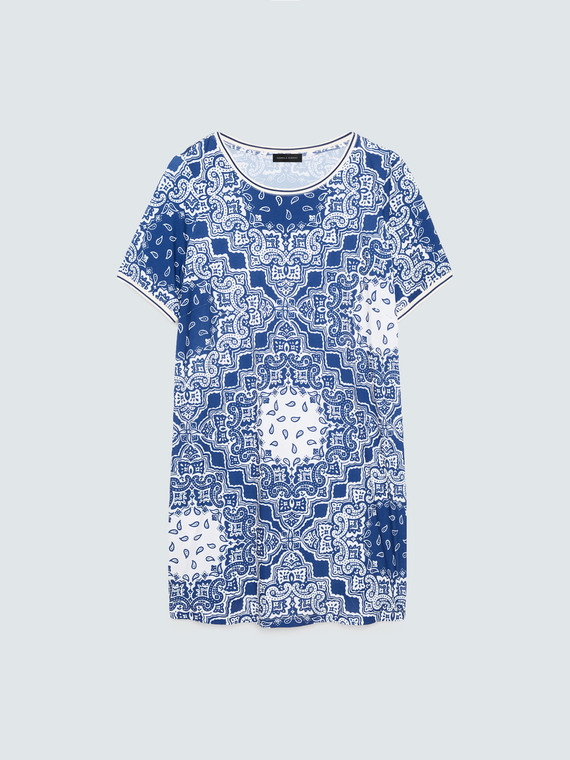 Jerseykleid mit Bandana-Print