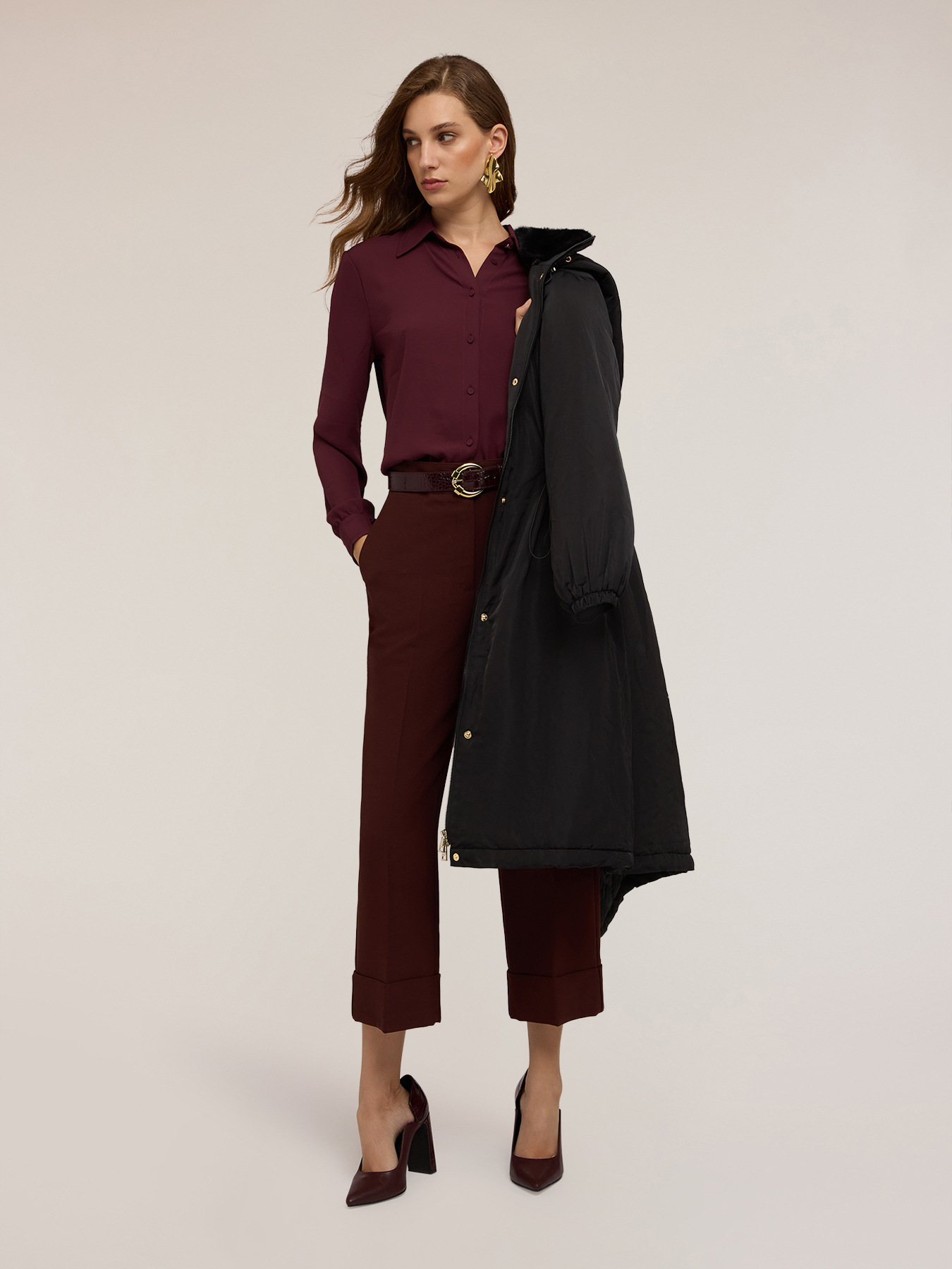 Satin-Hemdbluse image number 2