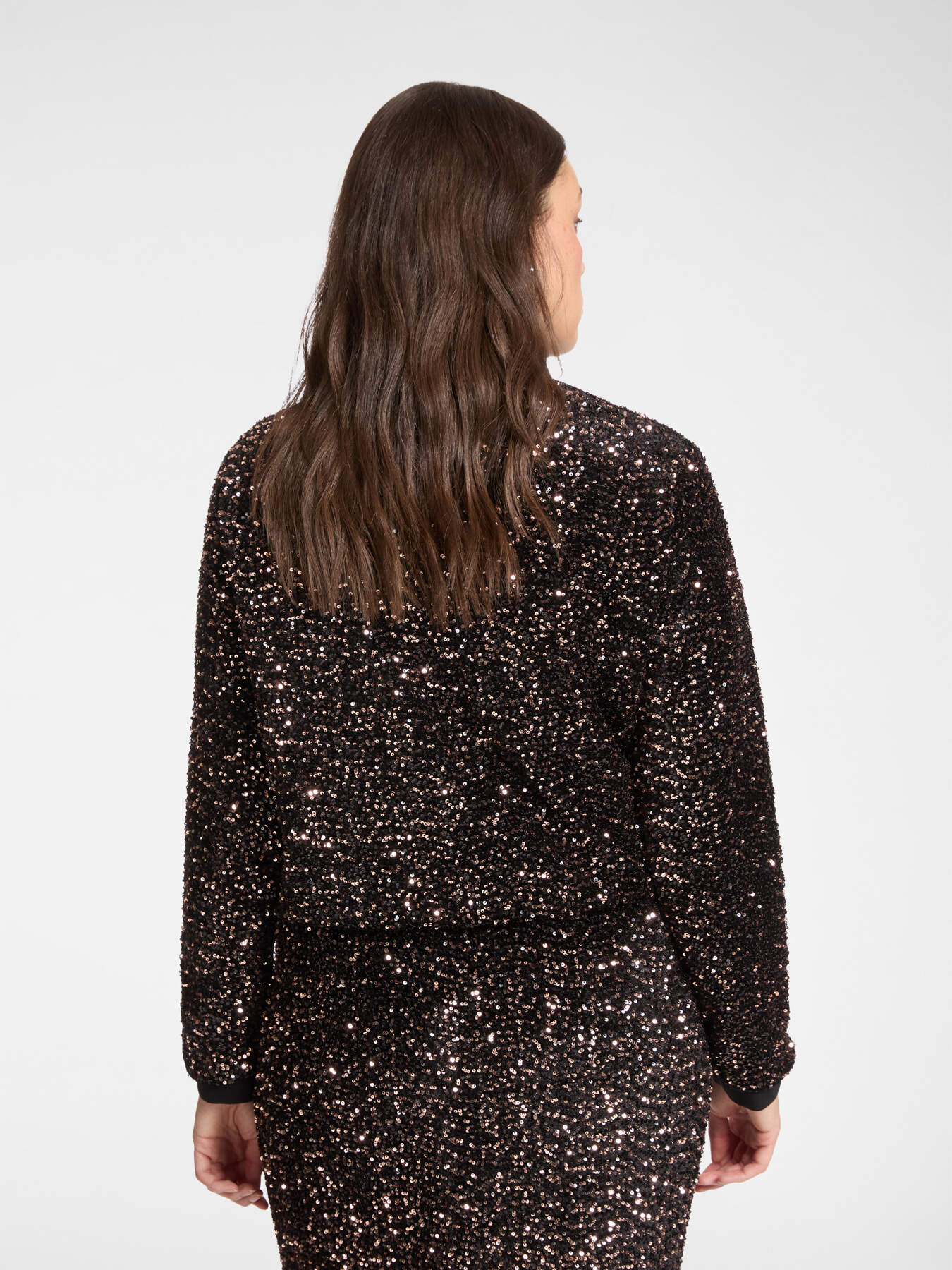 Sequin bomber jacket image number 1