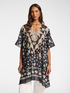 Caftan imprimé et brodé image number 0