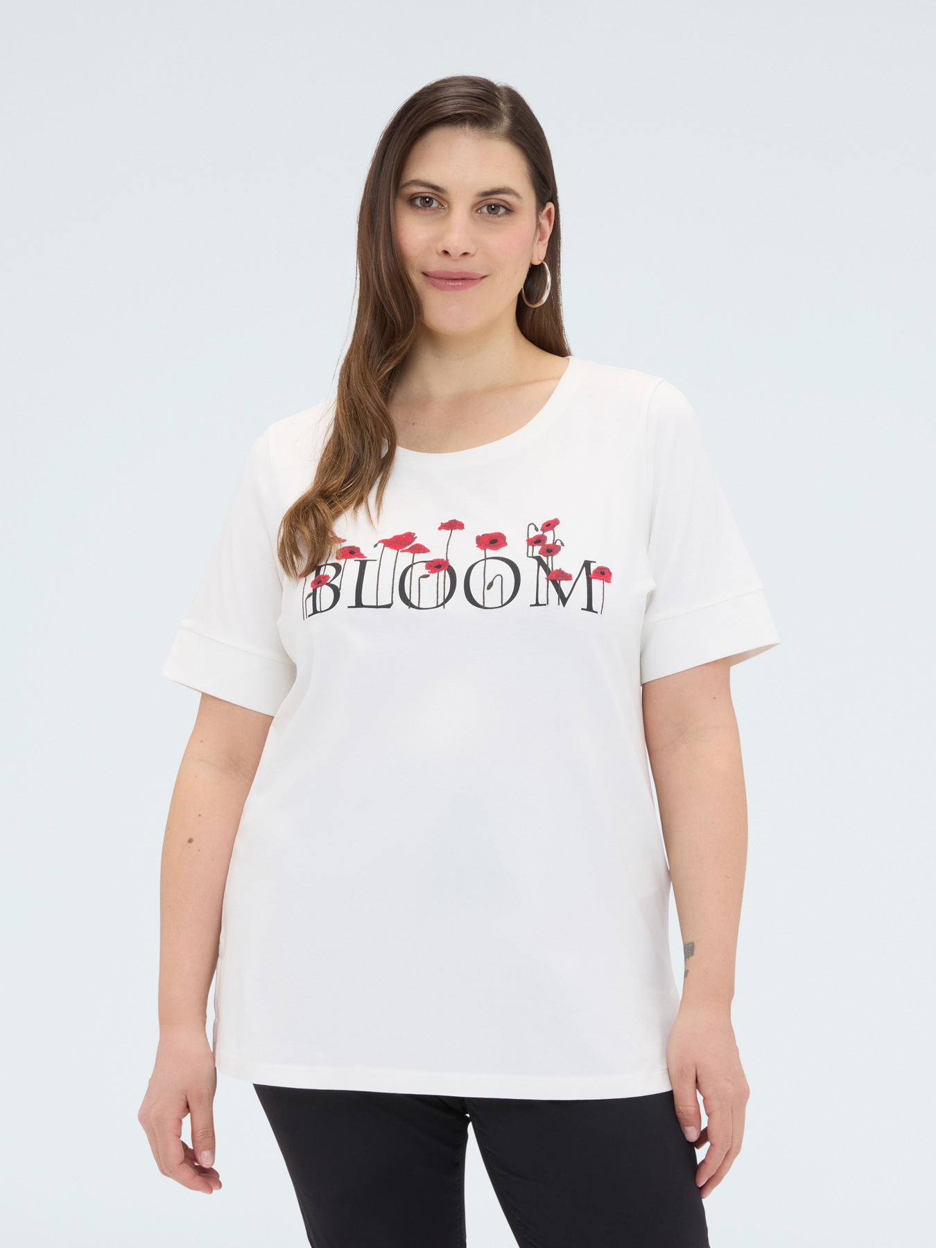 Cotton t-shirt with BLOOM print image number 0