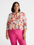 Boxy shirt with Parrot amp; Palm print image number 3