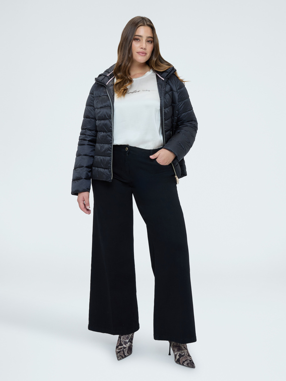 Jean Wide Leg lavage total black